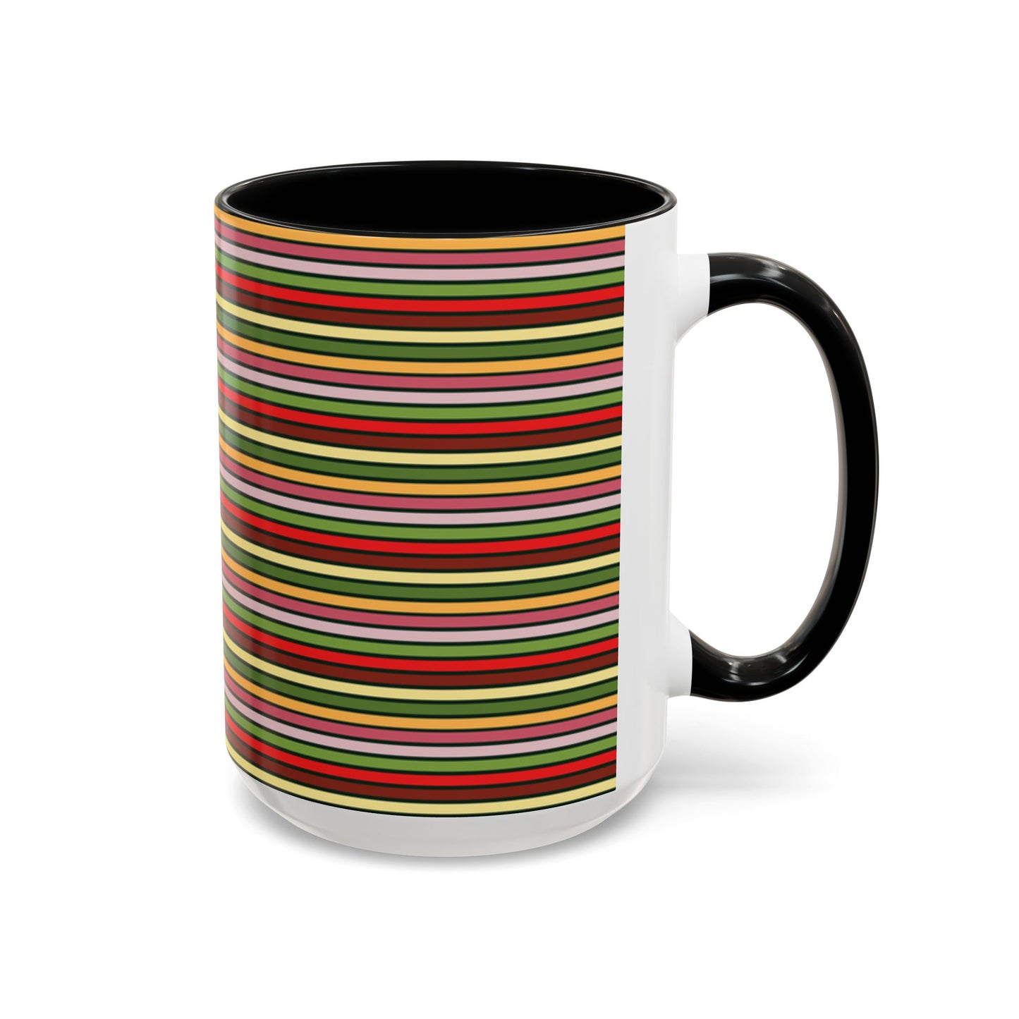 Christmas Stripes  Mug 15oz