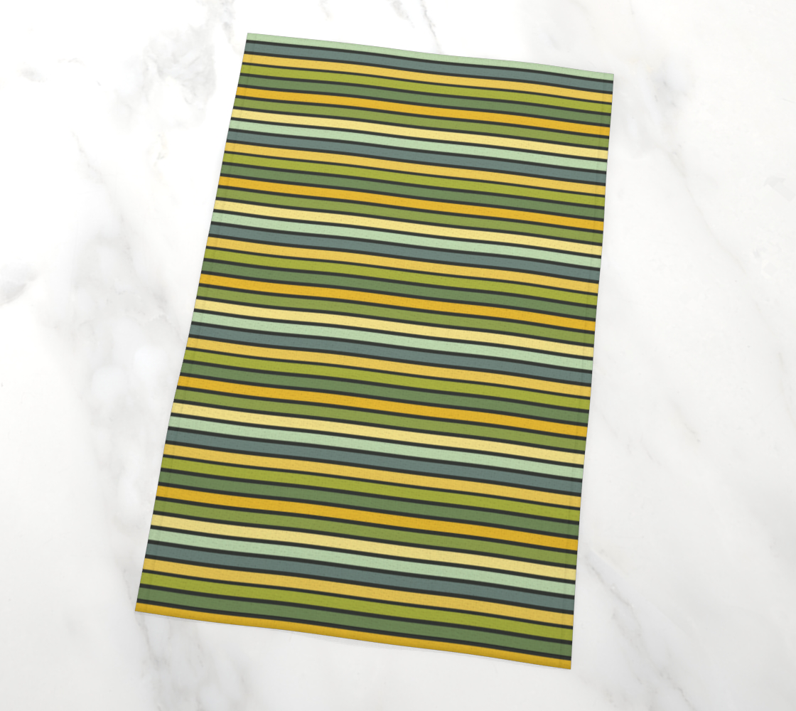 Warm green stripes